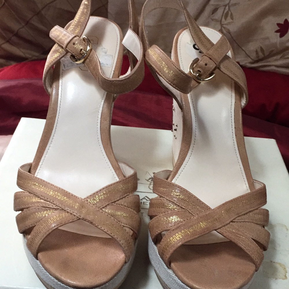 Coach Lady wedge heels,